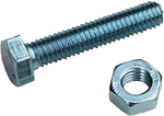 BOULON HEXAGO AVEC ECROU DIN933+DIN934 M7x60mm 4.8 2091505249 (200PCES) (DSTK)(40)