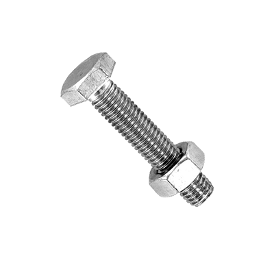 BOULON HEXAG INOX+ ECROU  SS304 A2 DIN933+ DIN934  8 x 50 mm 2090401807(150PCES)