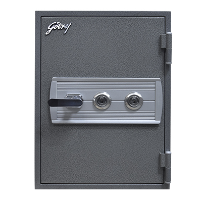 COFFRE GODREJ SAFIRE 30 L (V) + 2 KL HT GREY 46171506DG04922  (H)505 x (L)368 x (P)435MM 50KG