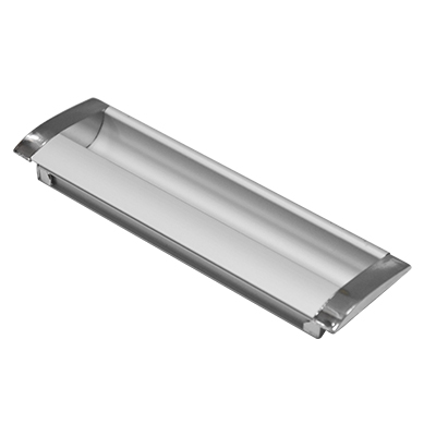 POIGNEE CUVETTE RECTANGLE ALU ET ZAMAK L138*ENTRAXE128MM 1030906241