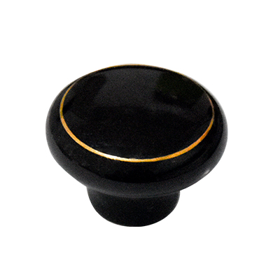 BOUTON DE MEUBLE CERAMIQUE NOIRE 32HX24MM 1030906251