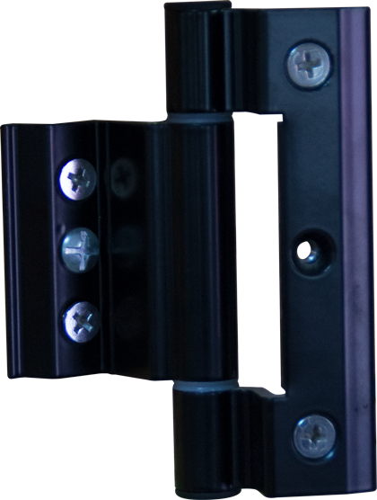 PAUMELLE DE PORTE EN ALU NOIR L. 100 x l. 22.5 mm1031001018
