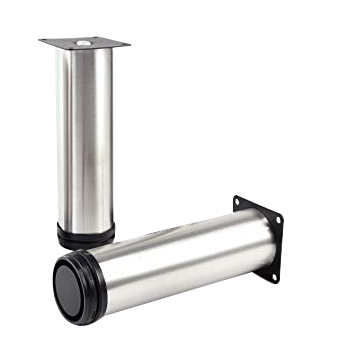 PIED DE MEUBLE INOX Ø50 x H.150-165mm 25KG MAX 2091205016