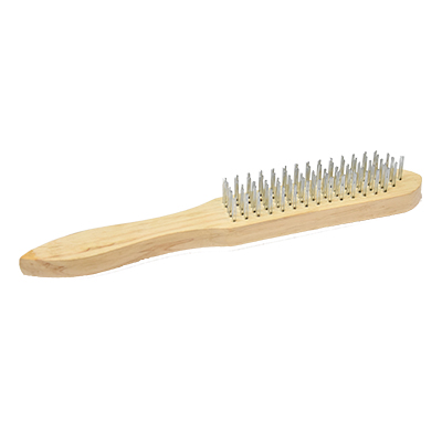 BROSSE METALLIQUE MANCHE BOIS 5RANG 290x21mm Ref:2010808112
