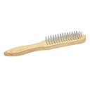 BROSSE METALLIQUE MANCHE BOIS 5RANG 290x21mm Ref:2010808112