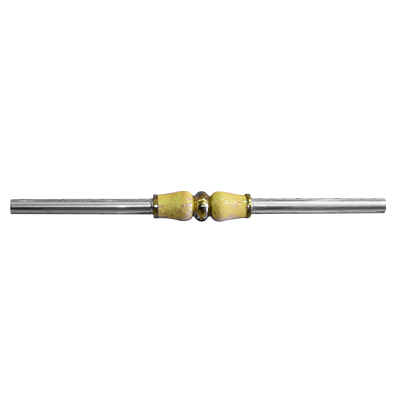 DECORATION TUBE INOX Ø25 x T0.6 x L600 mm  JAUNE 2100602511