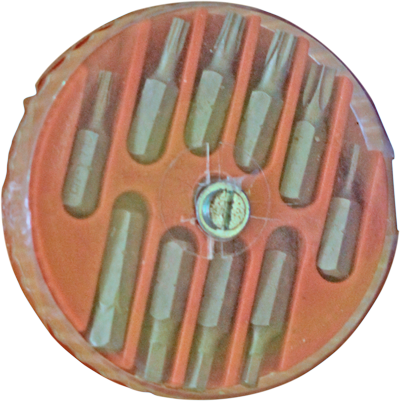 KIT EMBOUT MAGNETIQUE 10-pc 1/4"- 6.35 x 25 mm GS 2010111102"" (DSTK)(50)