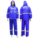 IMPERMEABLE AVEC PANTALON BLEU AVEC BANDE 190D TAILLE L  2011211058