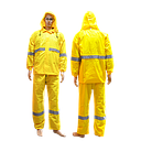 IMPERMEABLE AVEC PANTALON JAUNE AVEC BANDE 190D TAILLE L  2011211060