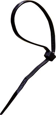 COLLIER DE SERRAGE NYLON NOIR Ø4.8X280MM 2100107050 (100PCES)