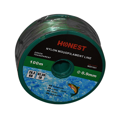 FIL DE PECHE VERTE "CRIN"  0.90MM 100M VERT  28.3KG HONEST MZ01091