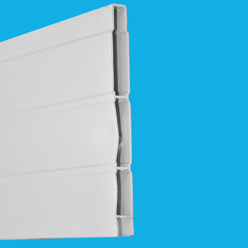 BARDAGE EN ALU BLANC  D2501 L5.8 m x W108 mm x D10 mm x T0.8 mm 2070502015