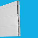 BARDAGE EN ALU BLANC  D2501 L5.8 m x W108 mm x D10 mm x T0.8 mm 2070502015