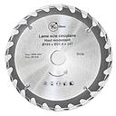LAME DE SCIE CIRCULAIRE Ø185X Ø25,4MMX 24T BOIS U954304 N* EKOMAXX