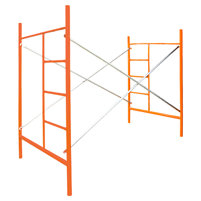 ECHAFAUDAGE ECONOMIQUE orange  L.250xW.115xH200 cm SANS PLATEAU 2010604026