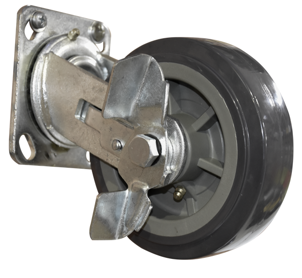  ROULETTE PIVOTANTE A  FREIN D125 mm  114X98MM 300KG 2091302036