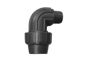 Coude filetee PEHD a serrer 25MMX3/4 M 932202