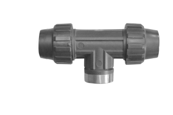 TEE TARAUDEE PEHD A SERRER 25X3/4" F 932162 (DSTK)(50)