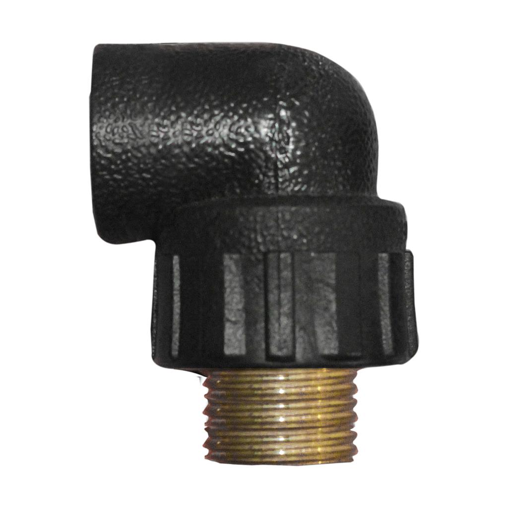 COUDE FILTE PEHD A SOUDER L20 x 1/2" M Ø20 mm x 1/2" M M022591  (DSTK)(50)