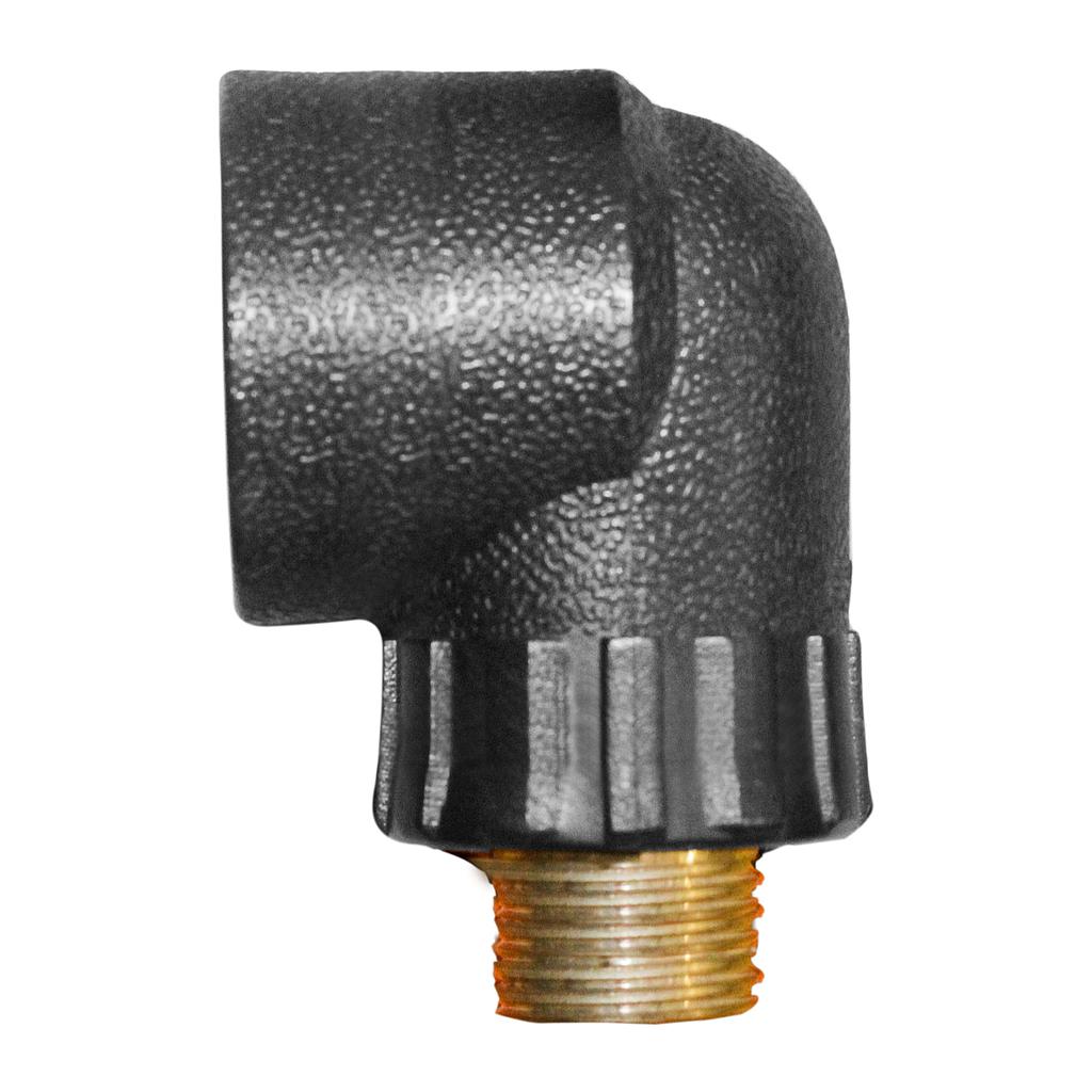 COUDE FILTE PEHD A SOUDER L32 x 1/2" M Ø32 mm x 1/2" M M022594  (DSTK)(50)
