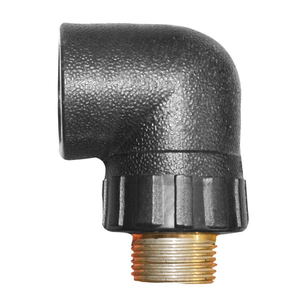 COUDE FILTE PEHD A SOUDER L32 x 3/4" M Ø32 mm x 3/4" M M022595  (DSTK)(50)