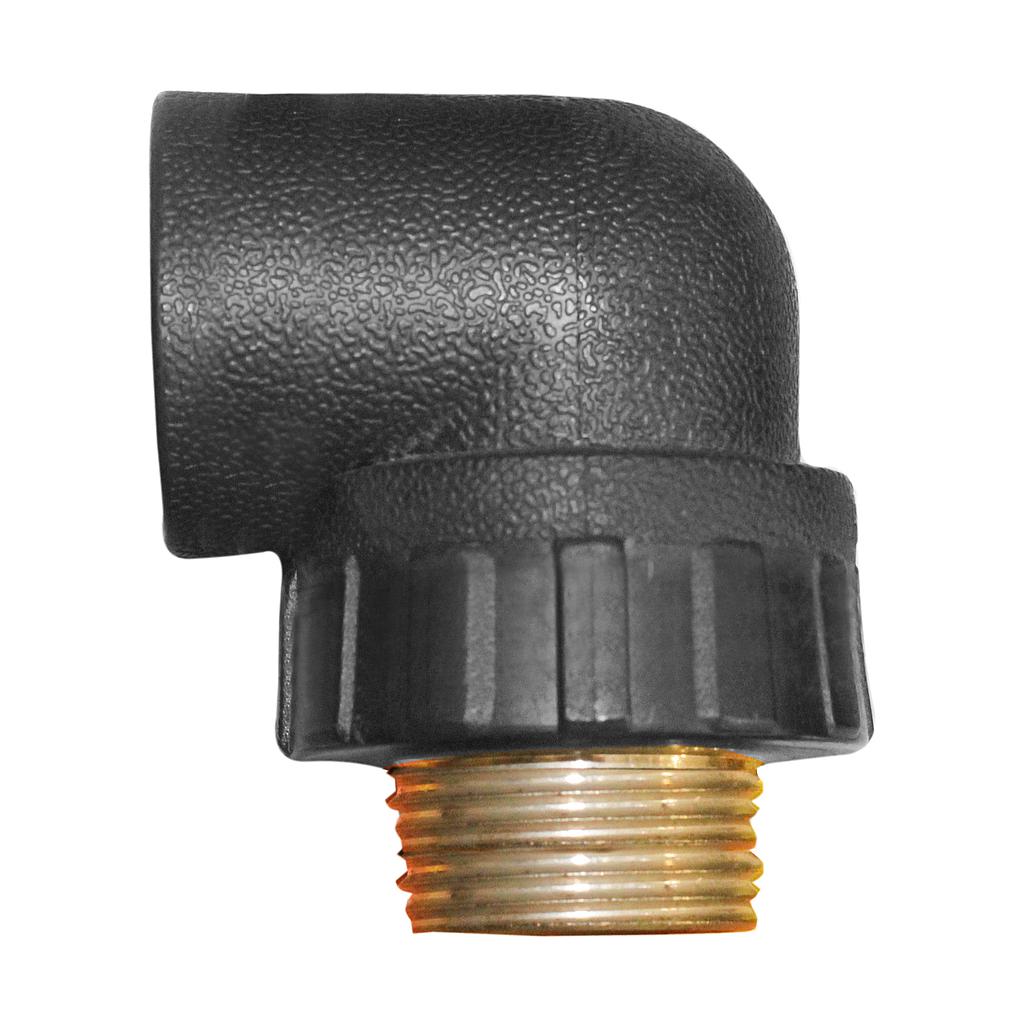 COUDE FILTE PEHD A SOUDER L32 x 1" M Ø32 mm x 1" M M022596  (DSTK)(50)