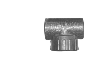TEE TARAUDE PEHD A SOUDER 90° T25x3/4" F M022603  (DSTK)(50)