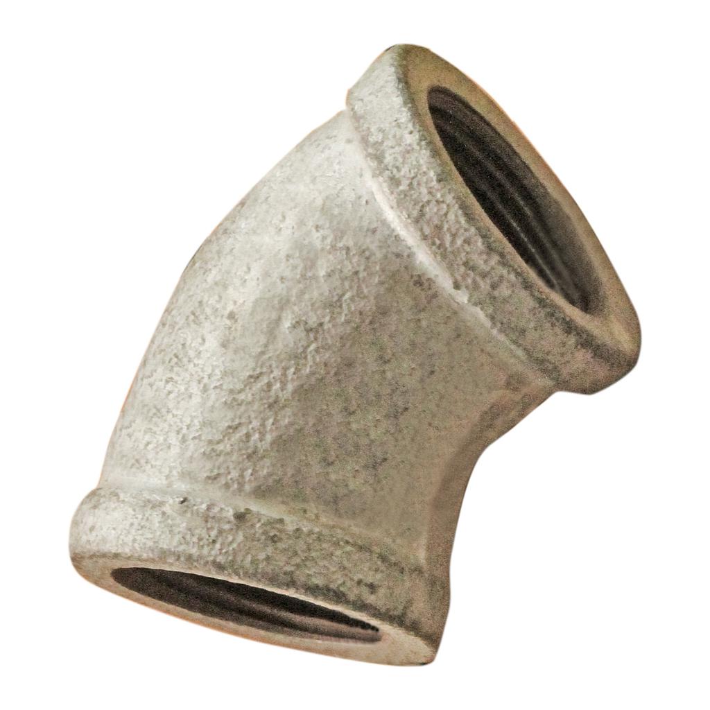 COUDE GALVA 45° 3/4" Ø25 2110201041  (DSTK)(40)