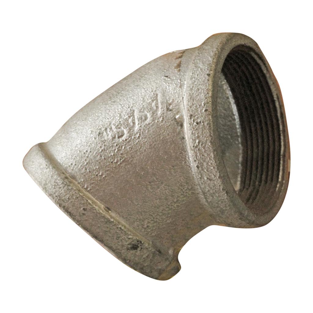 COUDE GALVA 45° 2" Ø63 2110201045
