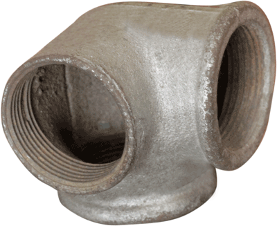 TEE D'ANGLE GALVA 1 1/2"" Ø50 2110201114"