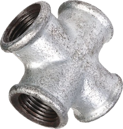 Tee croix GALVA 180° F/F 3" 2110201107