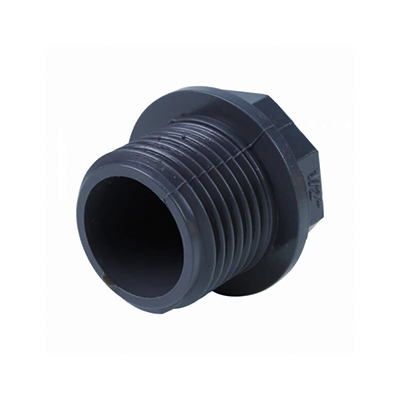 Bouchon PVC male gris fonce Ø20 U930321