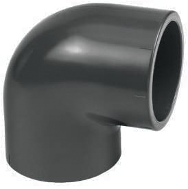 Coude PVC 90° gris fonce Ø25 U930232