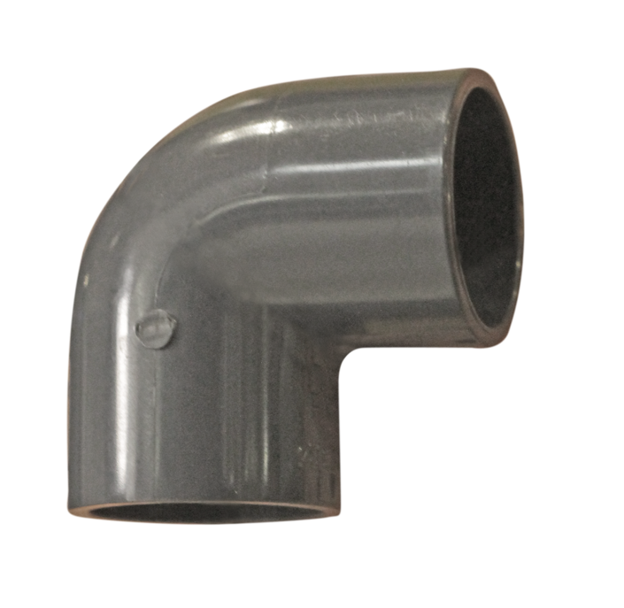 COUDE PVC 90° Ø63 M/F GRIS CLAIR U930236