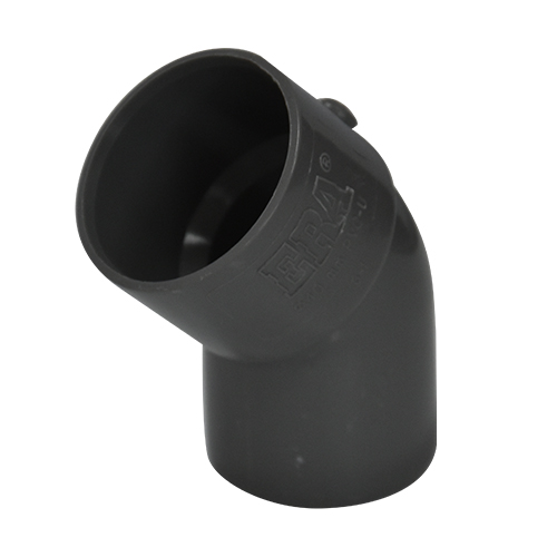 Coude PVC 45° gris clair Ø40mm M/F 930403