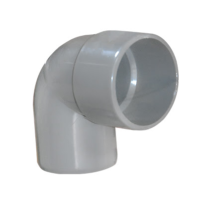 COUDE PVC  90° GRIS CLAIR Ø40MM  M/F 930402