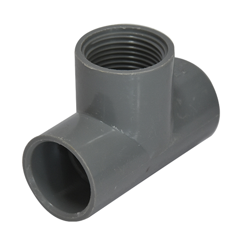 TE TARAUDEE PVC GRIS CLAIR 25x3/4" U930372"""""""