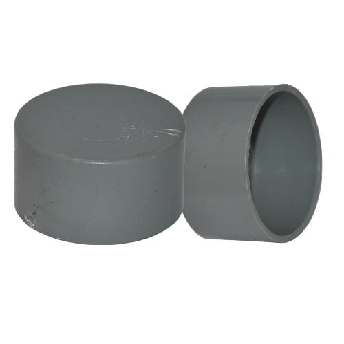 BOUCHON PVC FEMELLE GRIS CLAIR Ø63 U930386