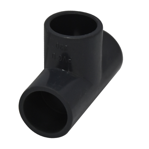 Te PVC gris fonce Ø20 U930331