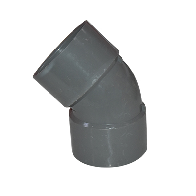 COUDE PVC 45° GRIS CLAIR  Ø63 F/F U930409