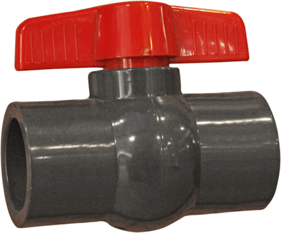 VANNE D ARRET PVC GRIS FONCE 50MM 2110209005