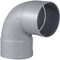 COUDE PVC 90° GRIS CLAIR  Ø32 M/F U930238