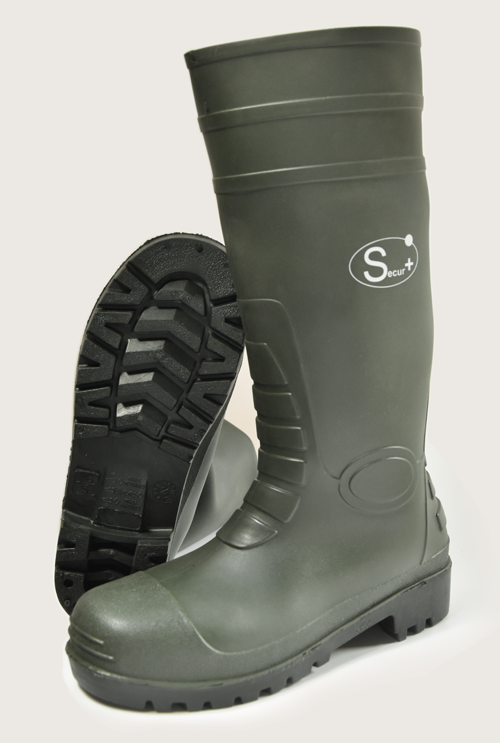 BOTTE DE TRAVAIL + ANTICHOC VERTE SECUR+ P37 20112050011  PAIR