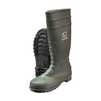 BOTTE DE TRAVAIL + ANTICHOC VERTE SECUR+ P39 20112050013 PAIR