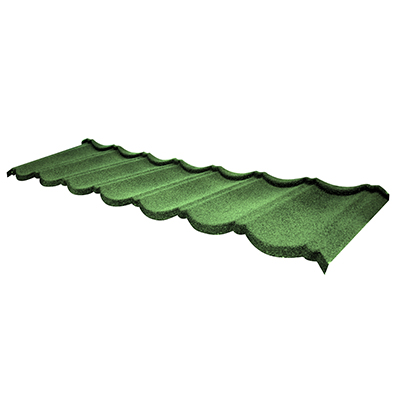 TOLE EN ACIER REVETUE DE PIERRE VERT 1335x420mm (TLCR)-10%