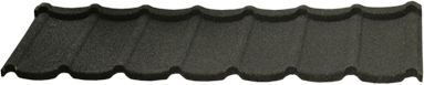 TOLE EN ACIER NOIRE  REVETUE DE PIERRE L1290mxl368mm 0.45MM (TLCR)
