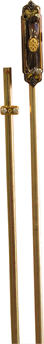 CREMONE DORE 152X34 2031203 + TRINGE 1031001002