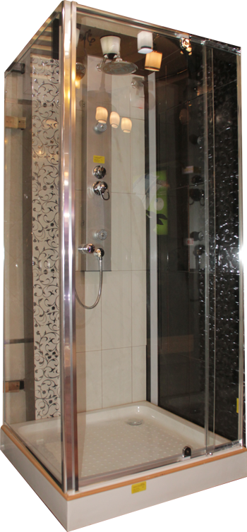 CABINE SLD-PO11 90X90185 chrome+ RECEVEUR 90X90 (SNF) PRIX NET