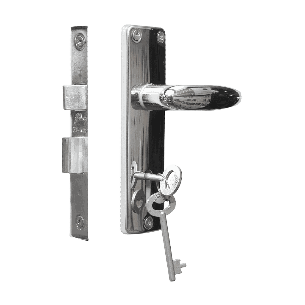 Serrure porte complet Godrej cle L 2L mrt lk 65mmLKXLDM211