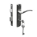SERRURE PORTE COMPLET GODREJ CLE L 6 Lever ELC 01 Satin 7383 LKYLDMES1